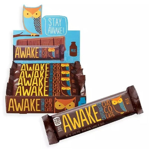 Awake Chocolate Bar 12 Count Display - Giftscircle