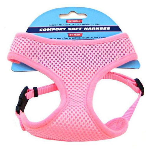 Coastal Pet Comfort Soft Adjustable Harness - Pink - XX-Small - Dogs 5-7 lbs -(Girth Size 14"-16") - Giftscircle