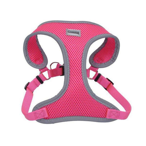 Coastal Pet Comfort Soft Reflective Wrap Adjustable Dog Harness - Neon Pink - Small - 19-23" Girth - (5/8" Straps) - Giftscircle
