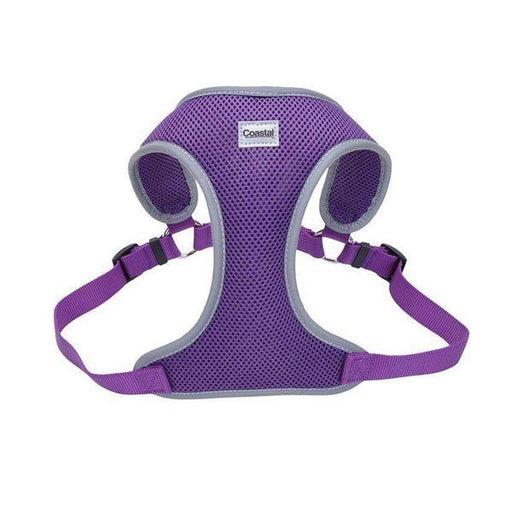 Coastal Pet Comfort Soft Reflective Wrap Adjustable Dog Harness - Purple - Medium - 22-28" Girth - (3/4" Straps) - Giftscircle
