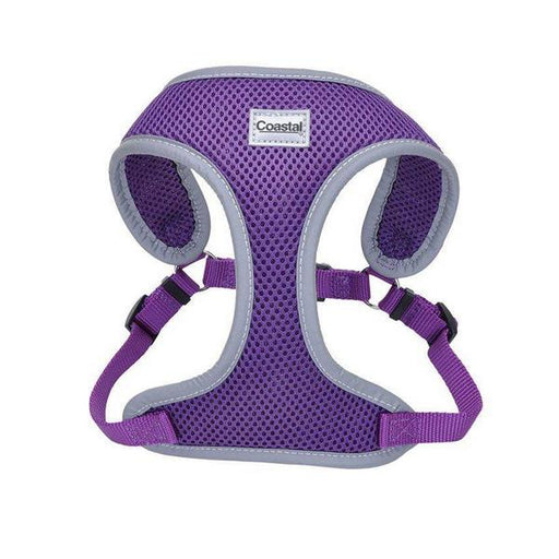 Coastal Pet Comfort Soft Reflective Wrap Adjustable Dog Harness - Purple - Small - 19-23" Girth - (5/8" Straps) - Giftscircle