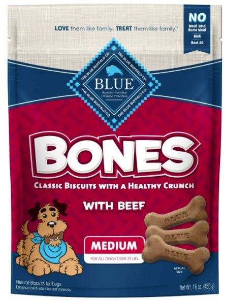Blue Buffalo Classic Bone Biscuits with Beef Medium