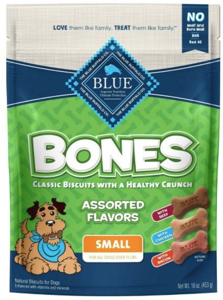 Blue Buffalo Classic Bone Biscuits Assorted Flavors Small
