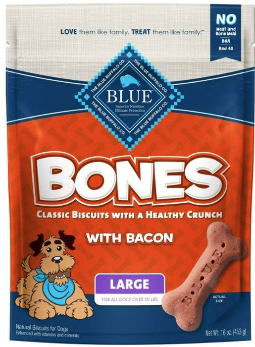Blue Buffalo Classic Bone Biscuits with Bacon Large