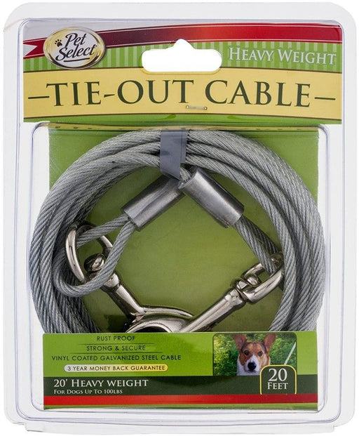 Four Paws Walk-About Tie-Out Cable Heavy Weight for Dogs up to 100 lbs