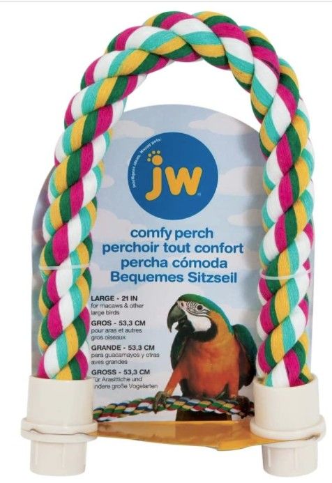JW Pet Flexible Multi-Color Comfy Rope Perch 21"