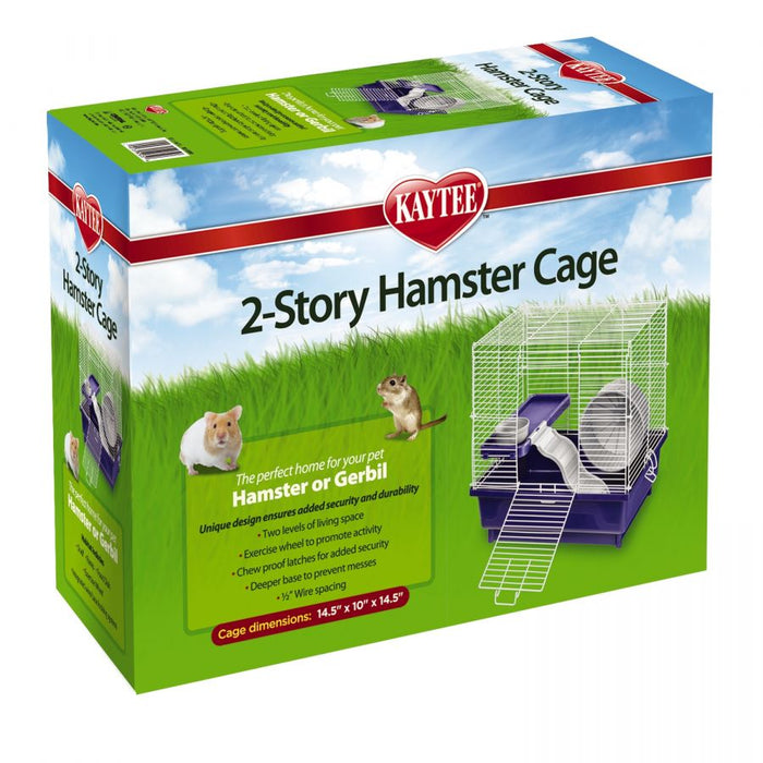 Kaytee 2-Story Hamster Cage 14" x 10"