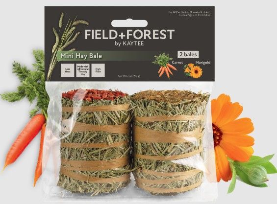 Kaytee Field and Forest Mini Hay Bale Carrot and Marigold