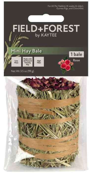 Kaytee Field and Forest Mini Hay Bale Rose
