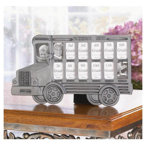 13-Year School Bus Picture Frame - Giftscircle
