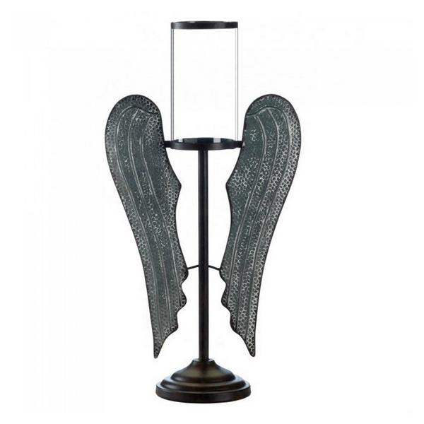 22-inch Angel Wings Metal Candle Holder - Giftscircle