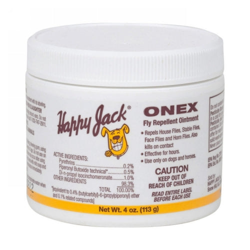 Onex Fly Repellent Ointment for Dogs and Horses 4 Oz by Happy Jack