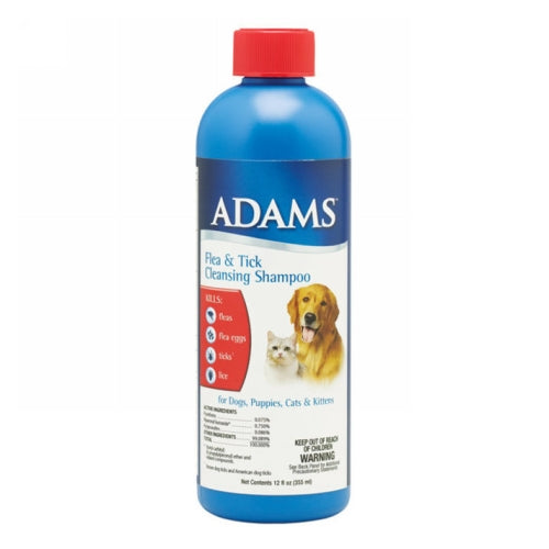 Adams Flea & Tick Cleansing Shampoo 12 Oz by Adams