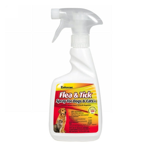 Enforcer Flea & Tick Spray for Dogs and Cats II 16 Oz by Enforcer