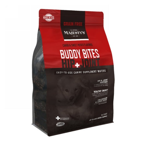 Majesty's Buddy Bites Hip + Joint Grain-Free Wafers Supplement for Dogs Medium/Large 56 Count by Majestys