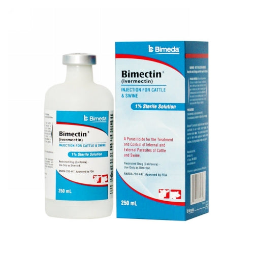 Bimectin Injection for Cattle and Swine 250 ML by Bimeda