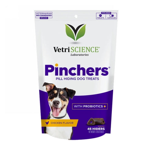 Pinchers Pill Hiding Dog Treats Chicken 45 Count by Vetriscience Laboratories
