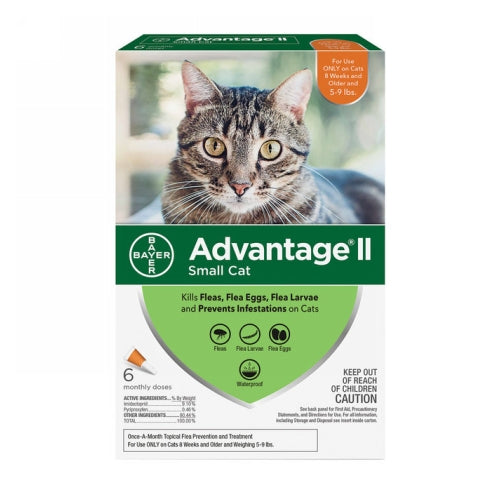 Advantage II Flea Treatment For Cats 5-9 Lbs (Orange) by Elanco