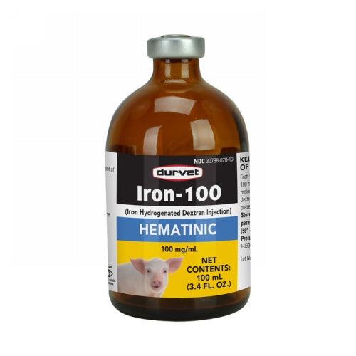 Iron Dextran-100 for Piglets 100 ML by Durvet