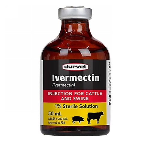 Ivermectin Cattle and Swine Injection 50 Ml by Durvet
