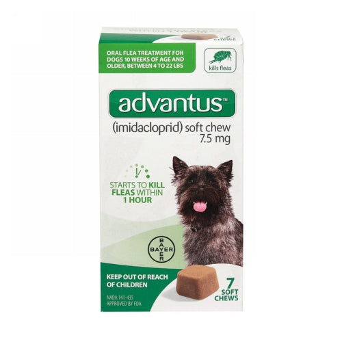 Advantus Flea Treatment Soft Chews for Dogs 4-22 Lbs by Elanco