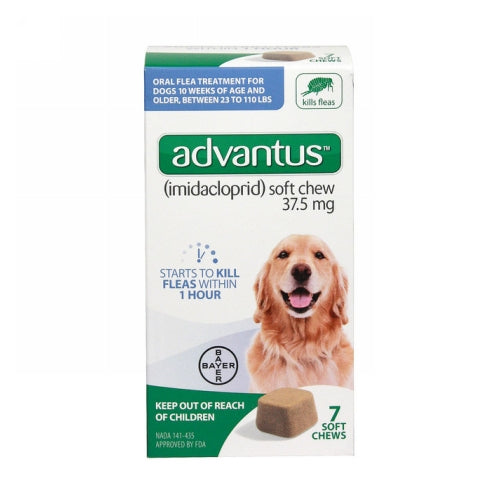 Advantus Flea Treatment Soft Chews for Dogs 23-110 Lbs by Elanco