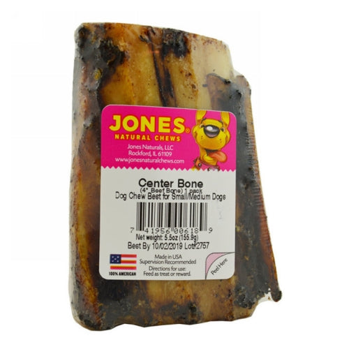 Beef Center Bone Dog Chew 4" 1 Each by Jones Natural Chews