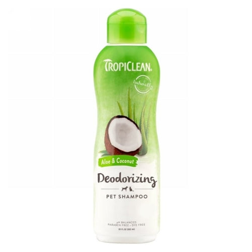 Deodorizing Shampoo for Pets Aloe & Coconut 20 Oz by Tropiclean