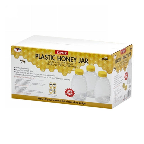 Plastic Bottles for Honey Hive 16 Oz by Miller Little Giant