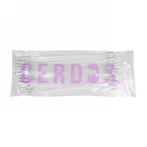 White Spiral Catheters With handle 25 Packets by Cerdos