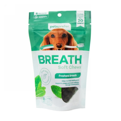 Breath Soft Chews for Dogs 30 Soft Chews by Petsprefer