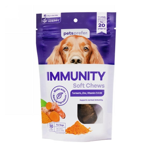 Immunity Soft Chews or Sticks for Dogs 30 Soft Chews by Petsprefer