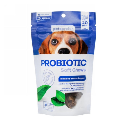 Probiotic Soft Chews for Dogs 30 Soft Chews by Petsprefer