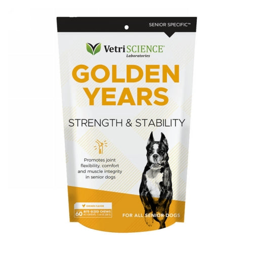 Golden Years Strength & Stability Chews for Dogs 60 Soft Chews by Vetriscience Laboratories