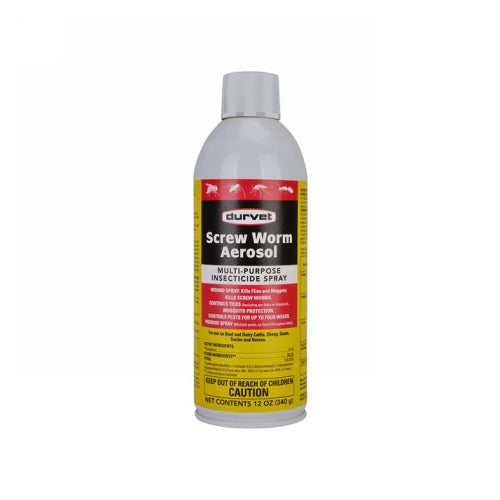 Screw Worm Aerosol Multi-Purpose Insecticide Spray 12 Oz by Durvet