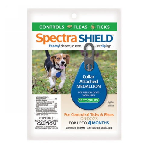 Spectra SHIELD Flea and Tick Medallion for Dogs 1 Each by Spectra