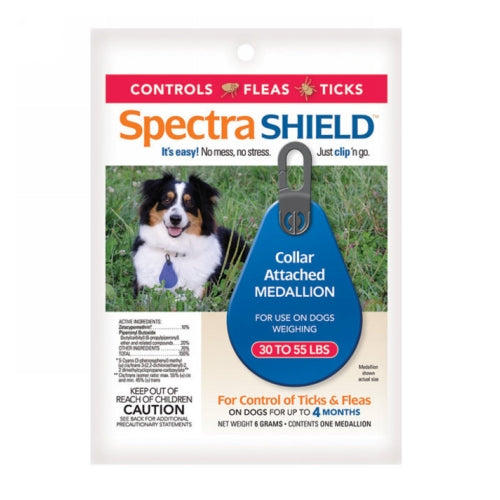 Spectra SHIELD Flea and Tick Medallion for Dogs 1 Each by Spectra