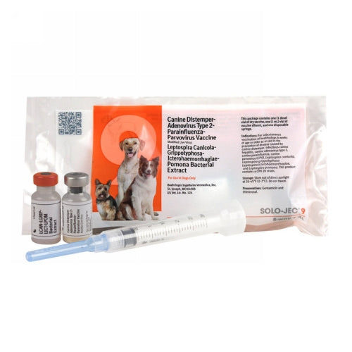 Solo-Jec 9 Dog Vaccine with syringe & needle 1 Dose by Boehringer Ingelheim
