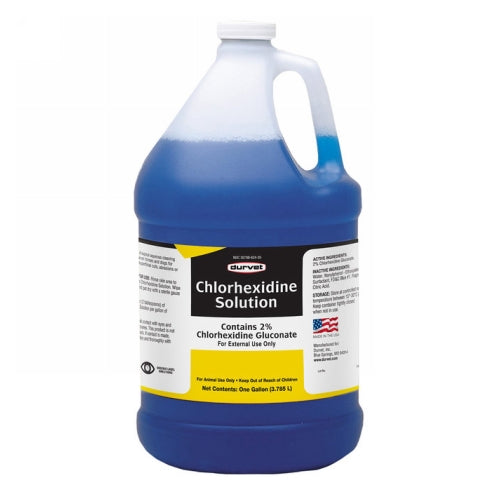 Chlorhexidine 2% Solution for Horses and Dogs 1 Gallon by Durvet
