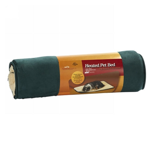 Fleece-Top Heated Pet Bed Medium Square 1 Count by Api Allied Precision Industries Inc.