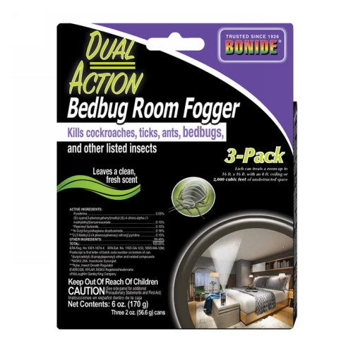 Dual Action Bedbug Room Fogger 3 Packets by Bonide