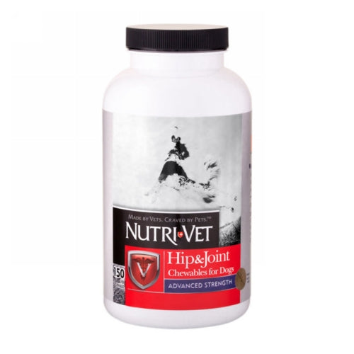 Nutri-Vet Hip & Joint Advanced Strength Chewables for Dogs 150 Chews by Nutri-Vet