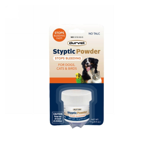 Styptic Powder for Dogs Cats & Birds 14 Grams by Durvet