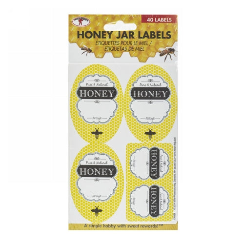 Honey Jar Labels 1 Count by Miller Little Giant