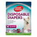 Disposable Diapers 2X-Large (22"-37") 12 Packets by Simple Solution