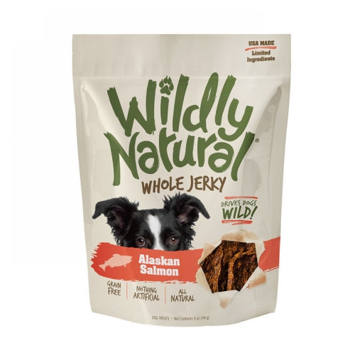 Wildly Natural Whole Jerky Strips for Dogs Alaskan Salmon 5 Oz by Wildly Natural