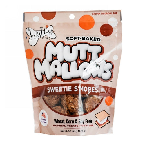 Mutt Mallows Treats for Dogs Sweetie S'mores 5 Oz by The Lazy Dog Cookie Co.