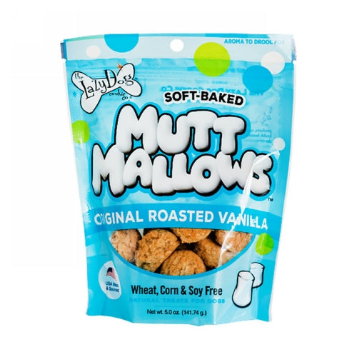 Mutt Mallows Treats for Dogs Original Roasted Vanilla 5 Oz by The Lazy Dog Cookie Co.