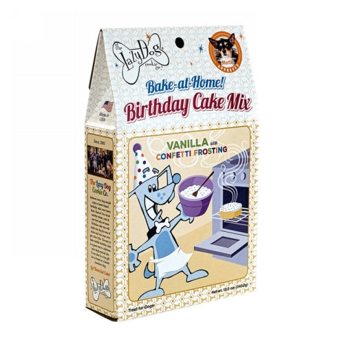 Bake-at-Home Birthday Cake Mix for Dogs Vanilla 12 Oz by The Lazy Dog Cookie Co.