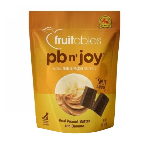 Fruitables PB n' Joy Dog TreatsPeanut Butter and Banana 6 Oz by Fruitables